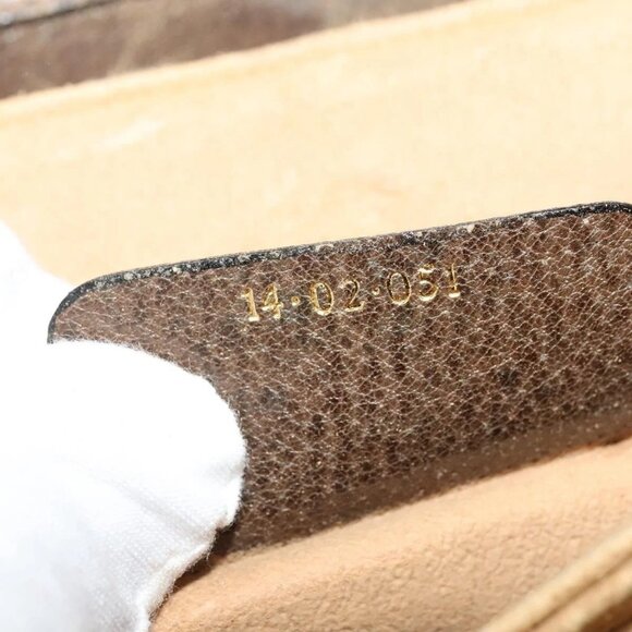 GUCCI GG Supreme Web Sherry Line Bag PVC Beige Gold - Picture 14 of 16